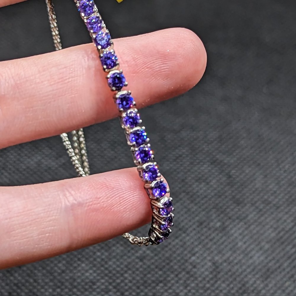 Swarovski Elements Sterling Silver Adjustable Bra… - image 4